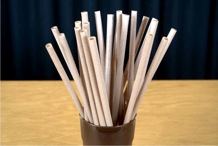 Coffee and cocoa based straw samples